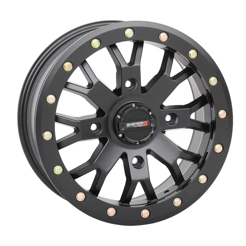SYSTEM 3 SB4 BL WHEEL 14X7 4 3 ( 15MM) 4/137 MATTE BLACK