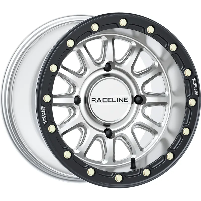 RACELINE ALPHA HYPER WHEEL 4/137 HYPER SILVER/BLK 15X10 ( 10MM)
