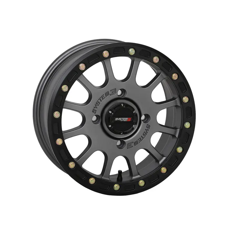 SYSTEM 3 SB5 BL WHEEL 15X7 5 2 ( 38MM) 4/137 MATTE GUNMETAL GREY