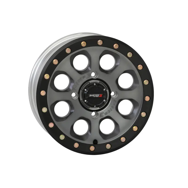 SYSTEM 3 SB7 BL WHEEL 15X7 5 2 ( 38MM) 4/137 MATTE TITANIUM