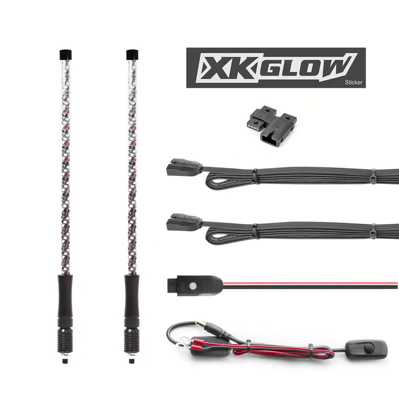XK GLOW 2 PC 32" WHIP WITH XKCHROME CONTROLLER