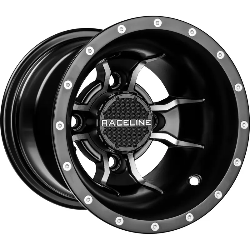 RACELINE MAMBA SPORT WHEEL 9X8 4/110 3 5 BLK/MACHINED