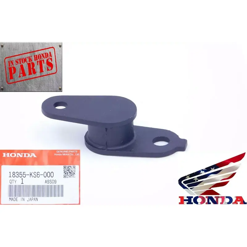 1986-07 CR125 CR250 Honda OEM Exhaust Head Pipe Rubber Mount Stay Bracket Hanger