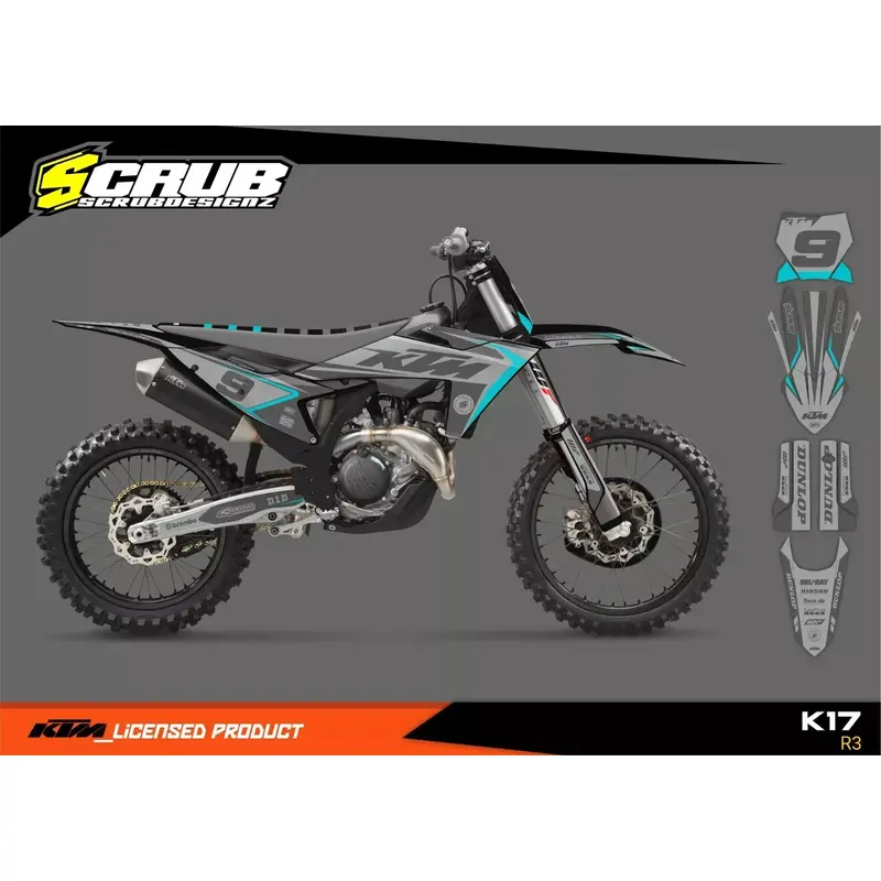 KTM Graphic SX SXF 2023 2024 125 150 250 300 350 450 Decals XC XCf SCRUB