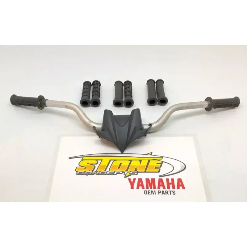 OEM Yamaha Silver 5D3-13 Handlebars 1 1/8" Handle Bars Fatbars Fat Bars   Grips