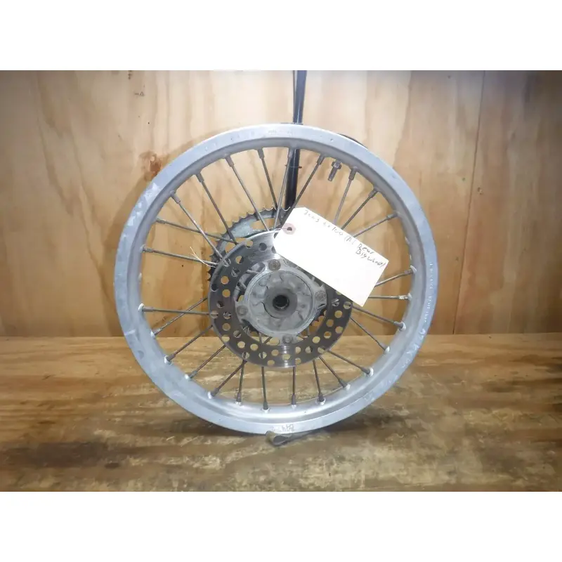 2003 Kz100 (A) Big Wheel Rear Wheel Rim Hub Spokes Complete