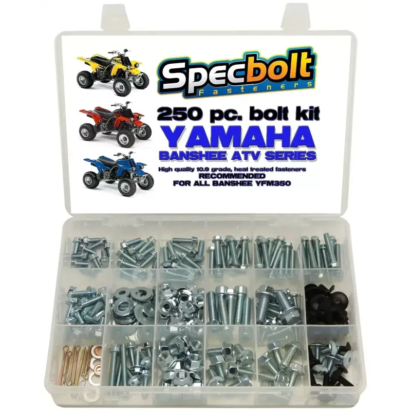 250pc Bolt kit Yamaha Banshee YFZ350 quad body plastic fenders engine exhaust