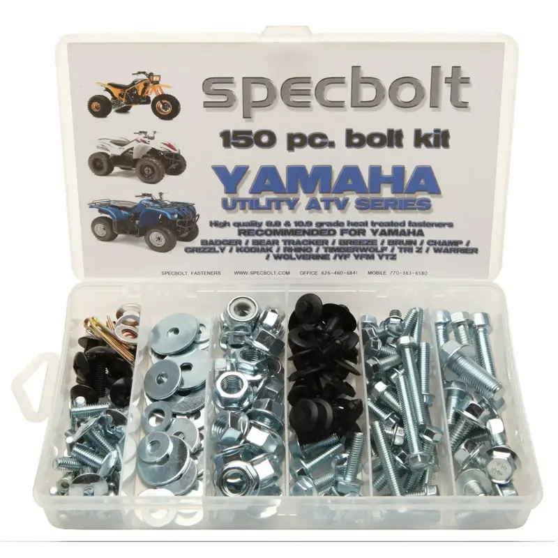 150pc YAMAHA UTILITY ATV 4x4 Bolt Kit Kodiak Grizzly Big Bear Tracker Wolverine