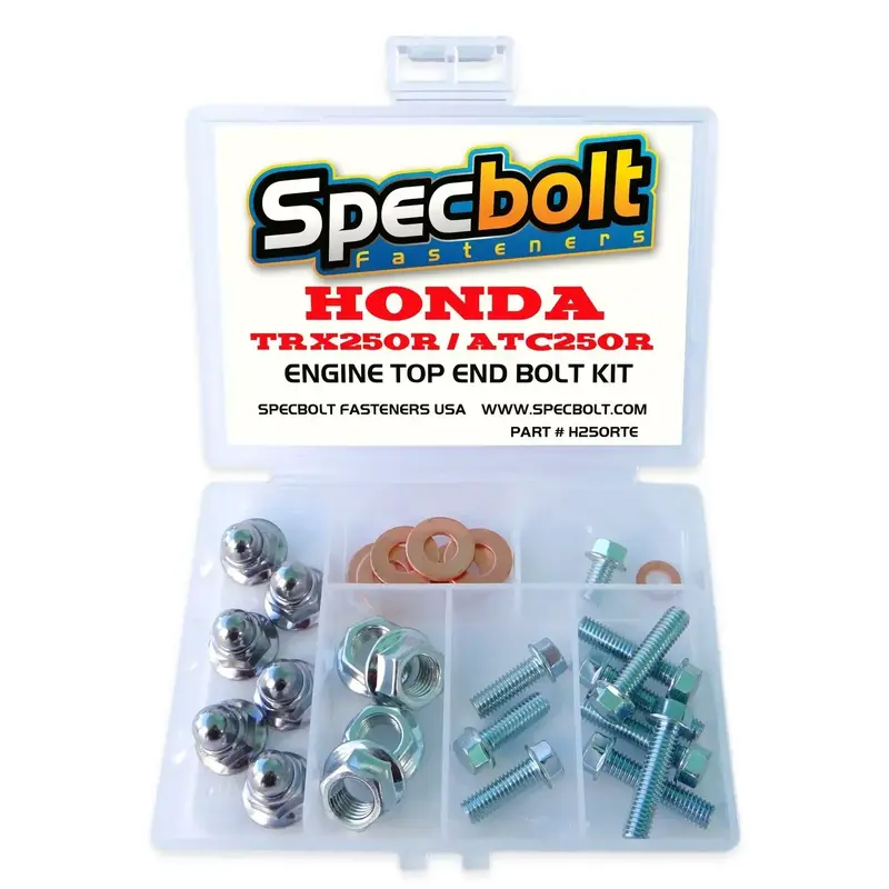 HONDA TRX250R FOURTRAX & ATC 250R ENGINE BOLT KIT TOP END Cylinder Head Intake