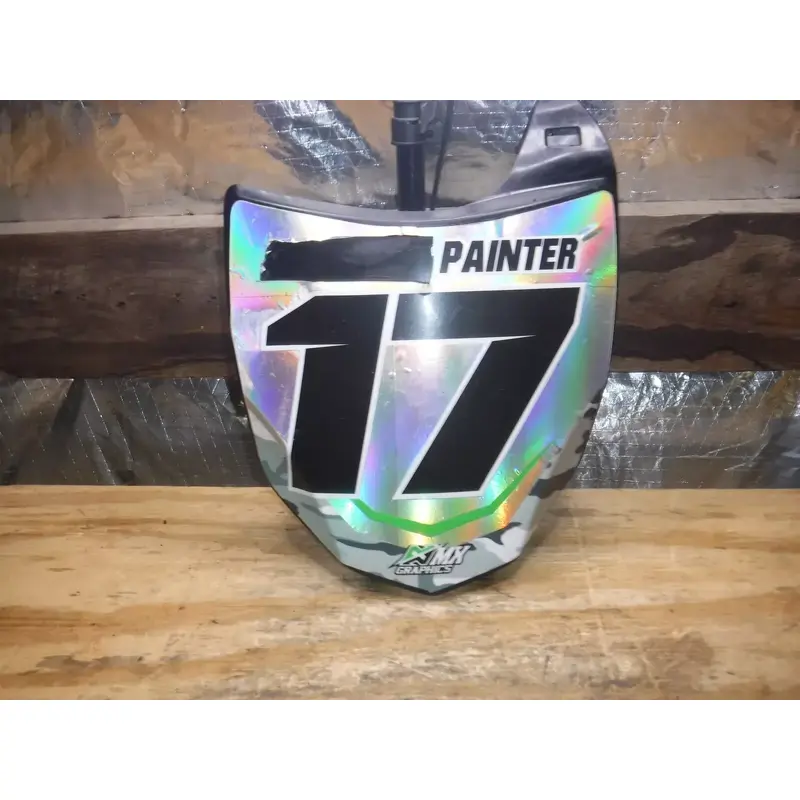 2012 Kx250f Front Number Plate Plastics Plastic Body Black