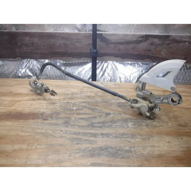 2008 Yz450f Rear Brake Assembly Hose Line Caliper Mastercylinder Pipe