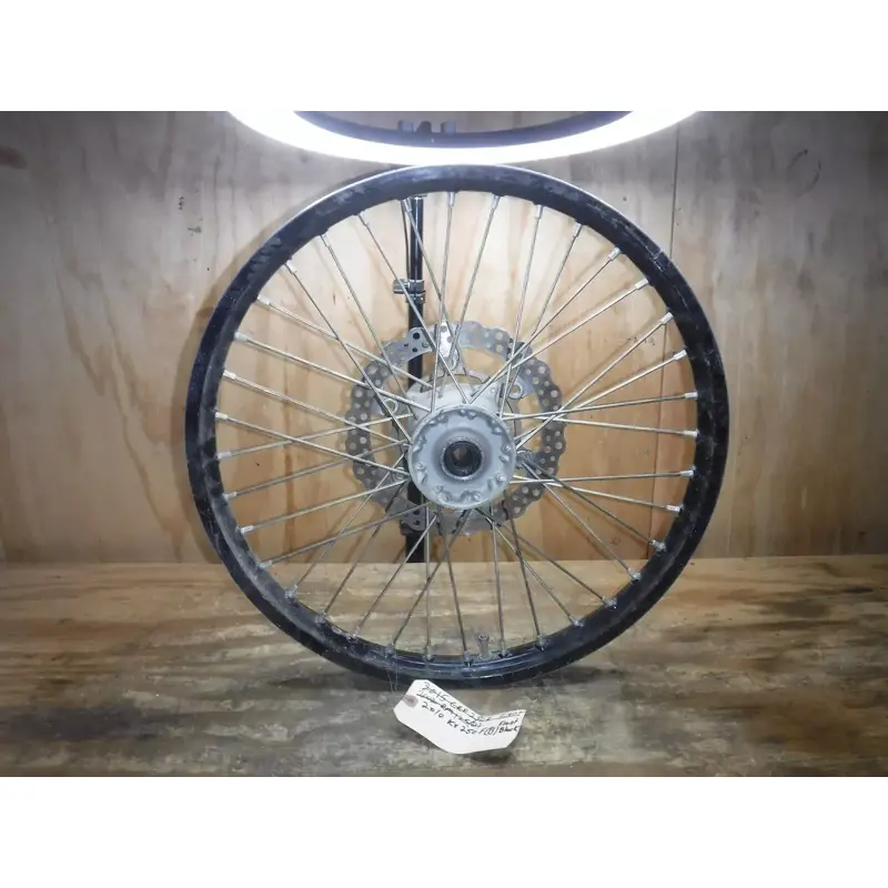 2010 Kx250f (B) Front Black Wheel Rim Hub Spokes Complete