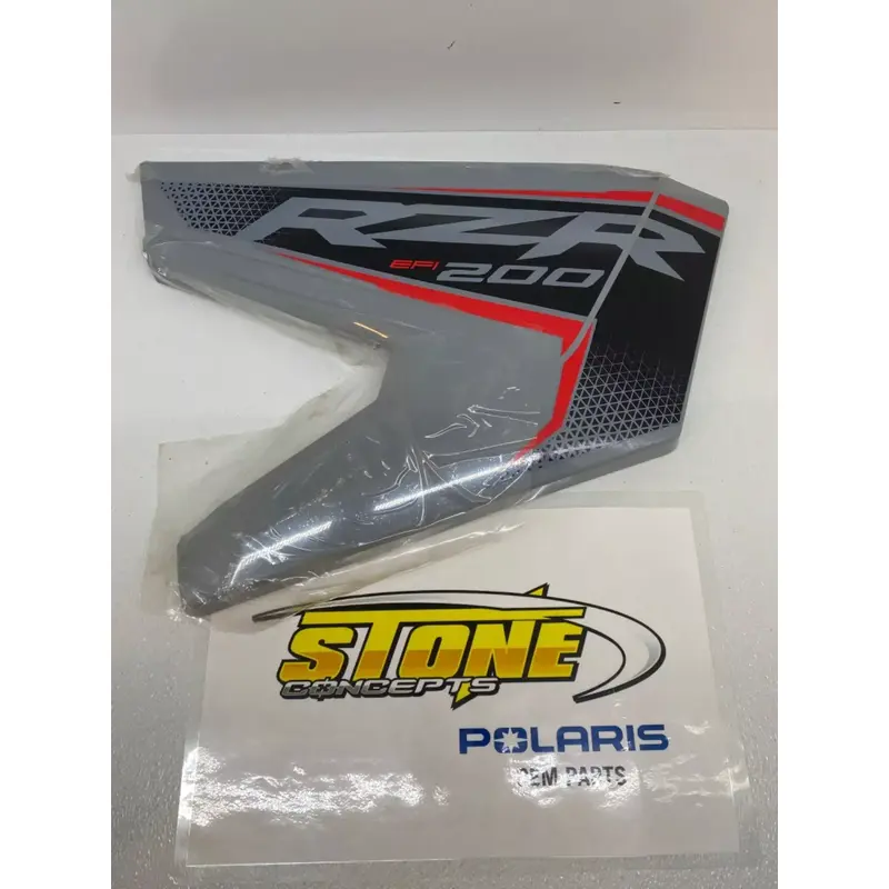 Polaris RZR 200 Drivers Door Plastic Skin RH R Right OEM RZR200 UTV STORM GRAY