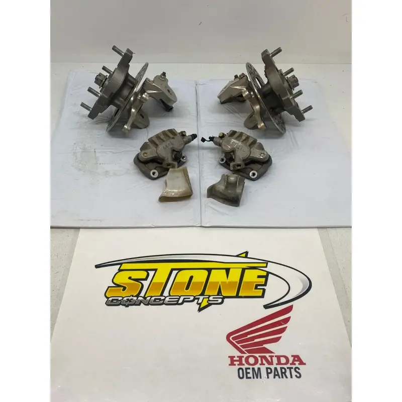 HONDA TRX450R TRX 450R FRONT END WHEEL HUBS SPINDLES CALIPERS UPDATE 250R B