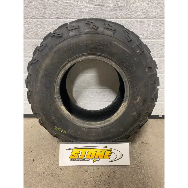 22X7X10 FRONT TIRE DUNLOP KT171 SINGLE YAMAHA YFZ450R YFZ450 BANSHEE WARRIOR