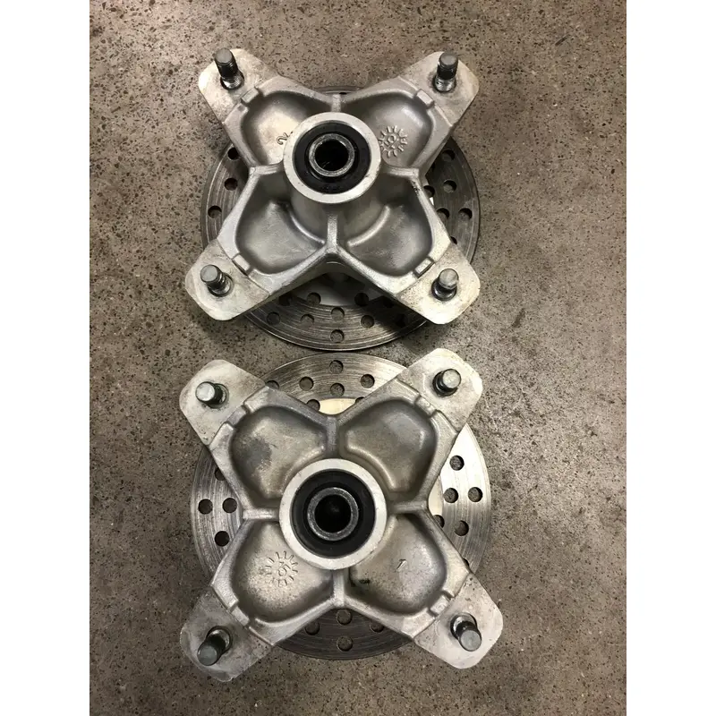 OEM YAMAHA YFZ450X YFZ450R YFZ450 R X YFZ 450 FRONT WHEEL HUBS ROTORS LOW HOURS
