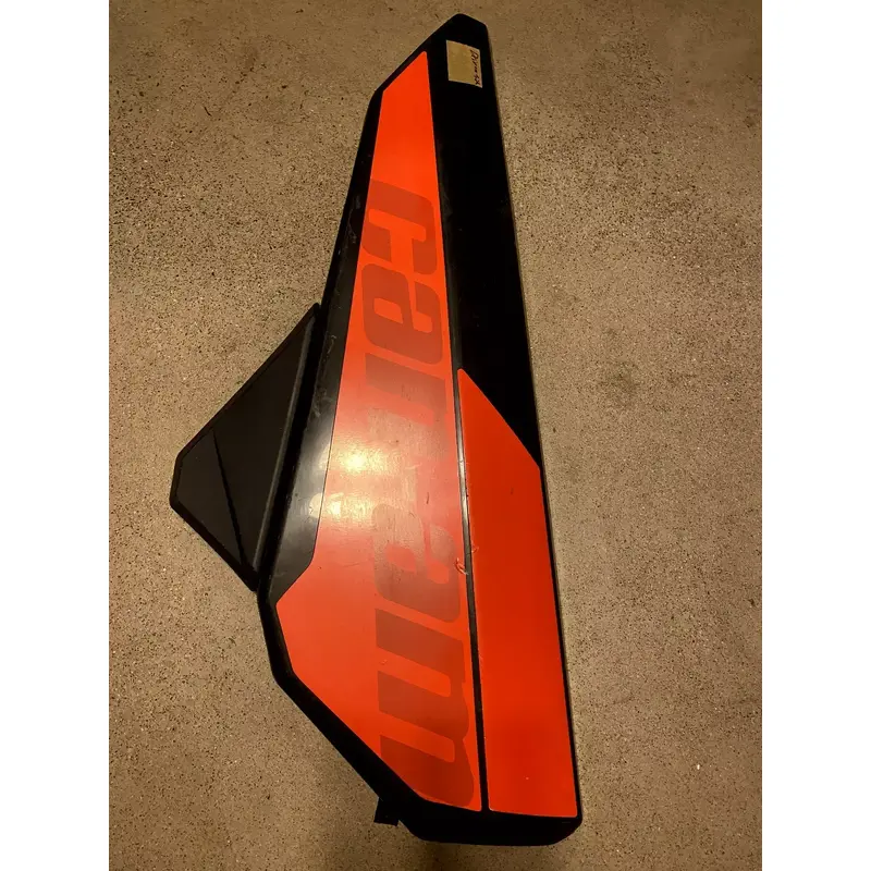 CAN AM MAVERICK TURBO X3 1000 LEFT DRIVER DOOR FRAME BAR COVER SKIN PLASTIC RED