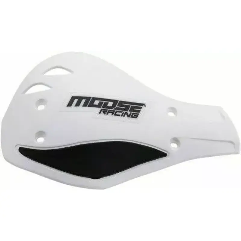 NEW Moose Contour Handguard Deflectors Pair Snowmobiles Dirt Bike ATV White