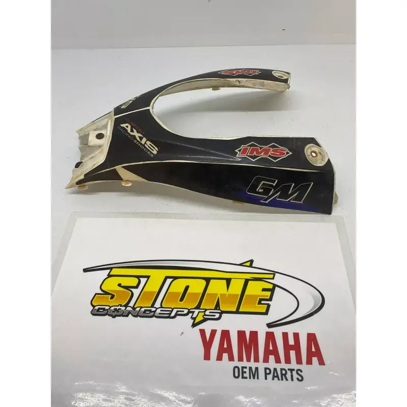 YFZ450R YAMAHA PLASTIC GAS FUEL TANK COVER 2014  YFZ 450R WHITE 1TD