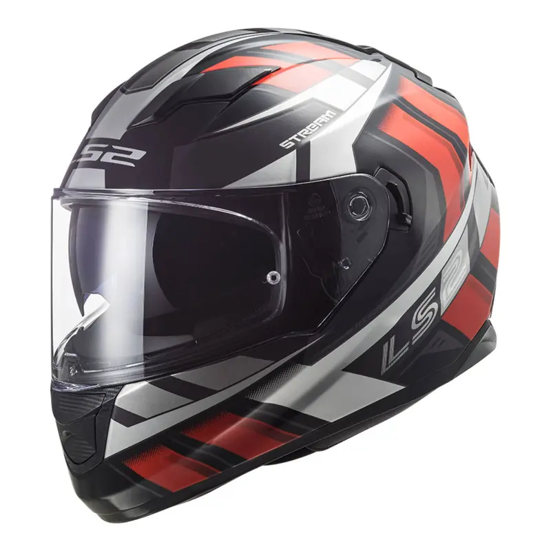 LS2 FF320 Stream Evo Loop Helmet - Black / Red