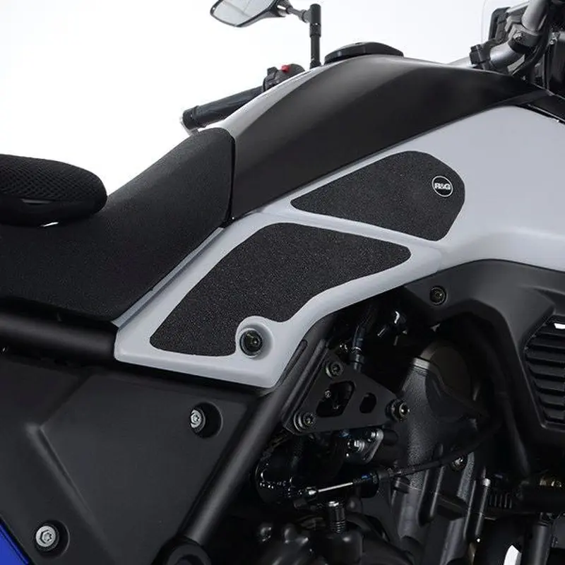 R&G Racing Black Tank Traction Grips For 2021-2022 Yamaha Tenere 700 XTZ07 Rally