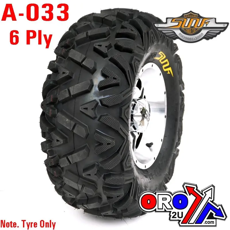 27x11-14 SUNF A-033 TYRE, 6 PLY ATV QUAD