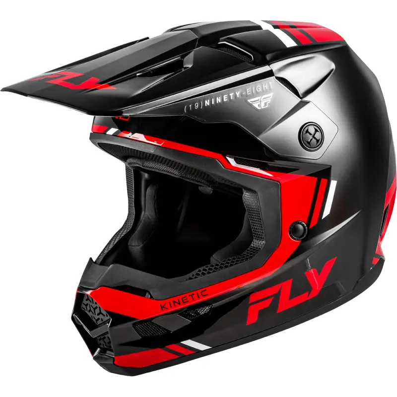 Kinetic Verdict Helmet Black/Red/White Xs