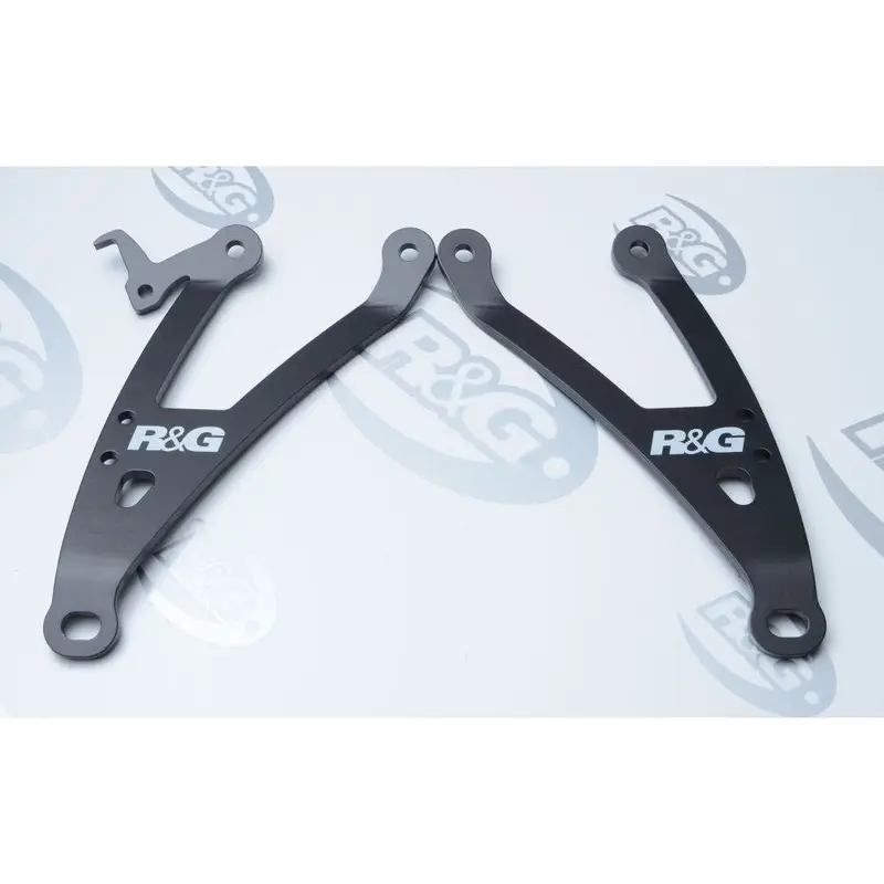 R&G Racing Black Exhaust Hanger Set For 2014-2019 Kawasaki Z1000SX (Ninja 1000)