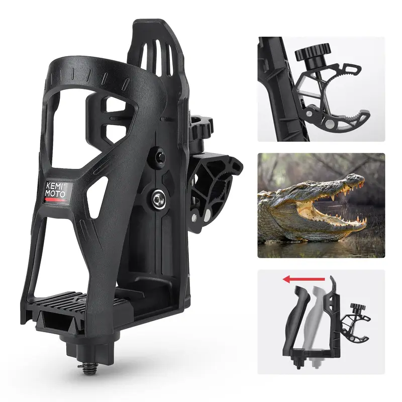 ATV Motorcycle Cup Holder with 0.6"-1.56" Metal Clamp