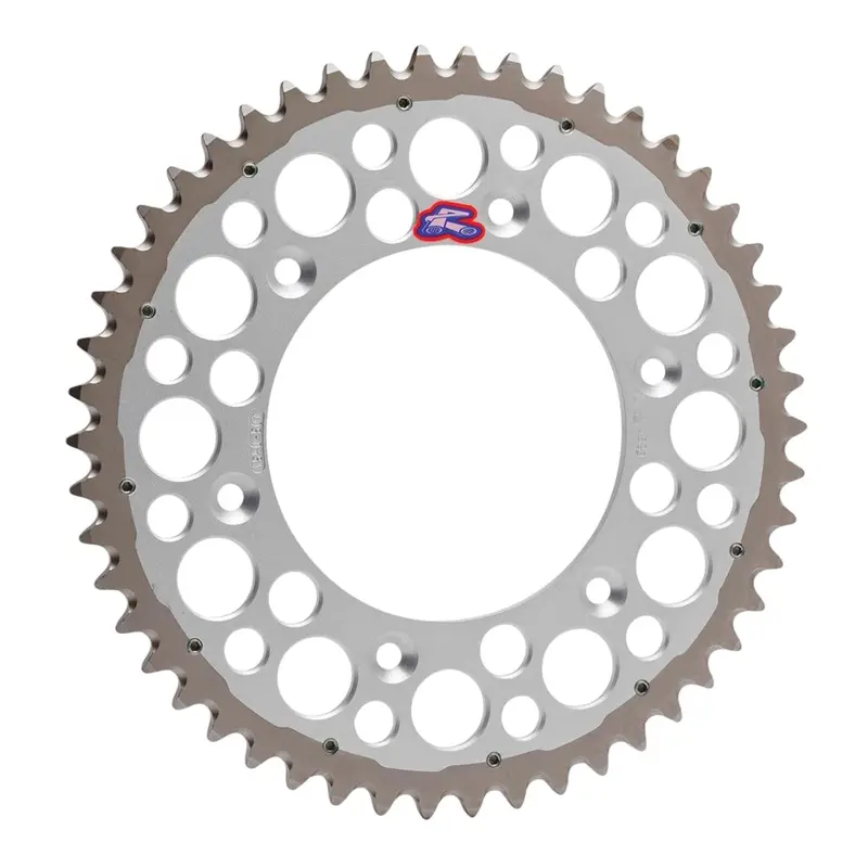 Renthal Sprocket Twinring Silver 50T Bi-Metal Grooved Packaged