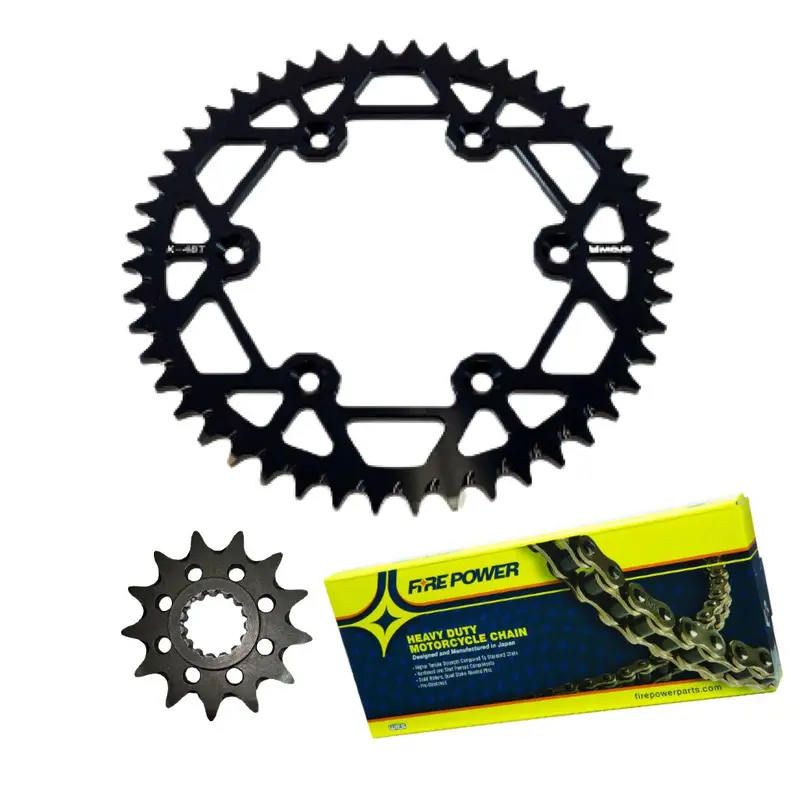 MOJO GasGas Chain and Sprocket Kit Black | MOJO-GAS-CSK-BLK
