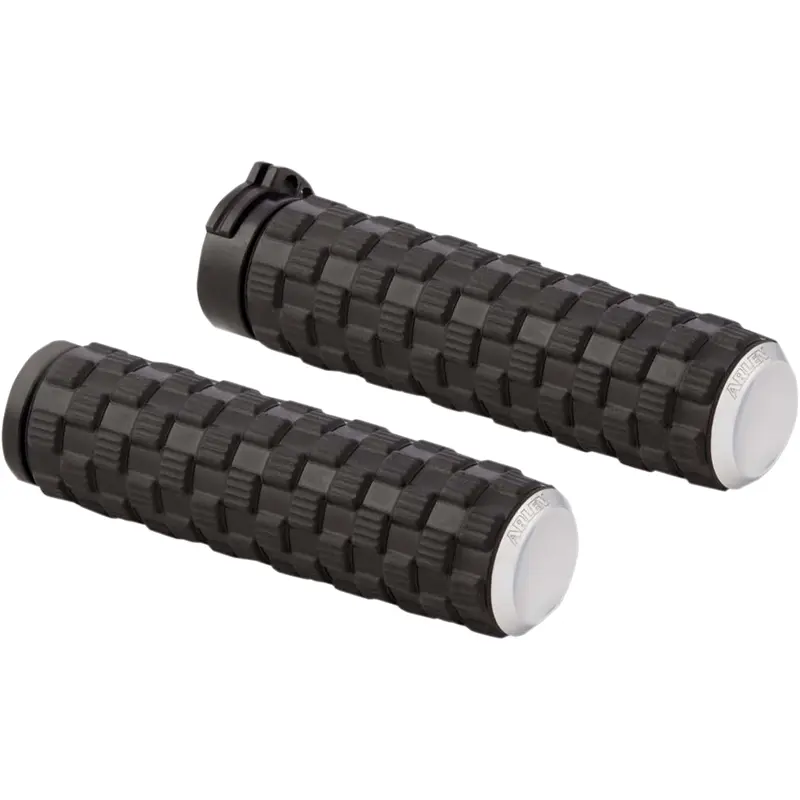 ARLEN NESS Air Trax Grips - TBW - Chrome 07-353
