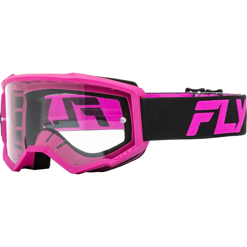 Focus Goggle Black/Pink W/ Clear Lens