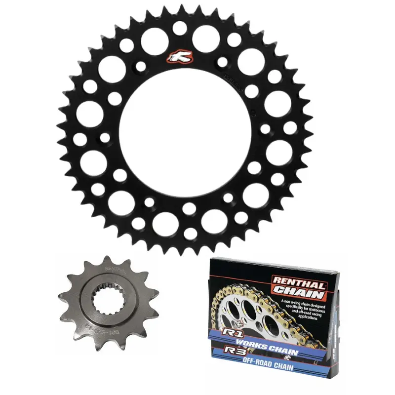 Renthal Chain & Ultralight Sprocket Kit 14/52 KTM/HUS/GAS 125-501 [OPEN PACKAGE RETURN]