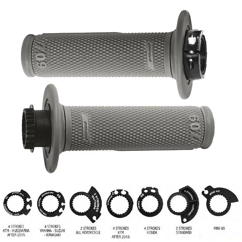 Grey Lock On Grips 1/2 Waffle Progrip (PG709G)