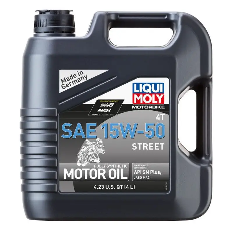 Liqui Moly 4L 4T SAE 15W50 Motorbike Street Motor Oil 20060