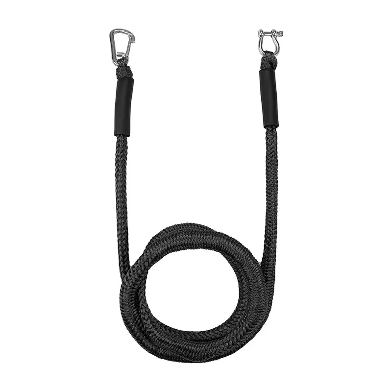 Anchor Bungee Dock Line for Watercraft Boat Kayak Pontoon Jet Ski Black