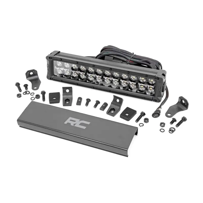 12 Inch Black Series LED Light Bar | Dual Row | White DRL | 70912BD
