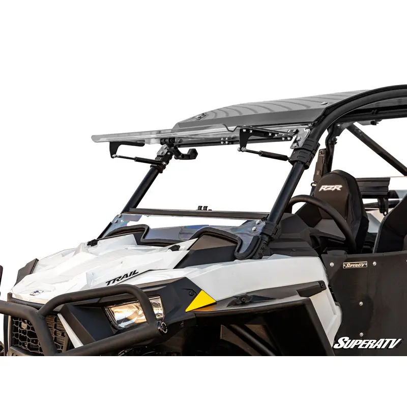 SuperATV Polaris RZR Trail 900 Scratch-Resistant Flip Windshield