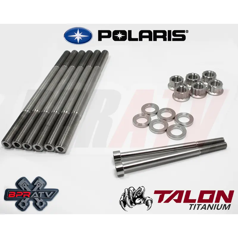 11-20 Polaris RZR 900 COMPLETE BPRATV Titanium Cylinder Head Bolts Kit Stud Kit