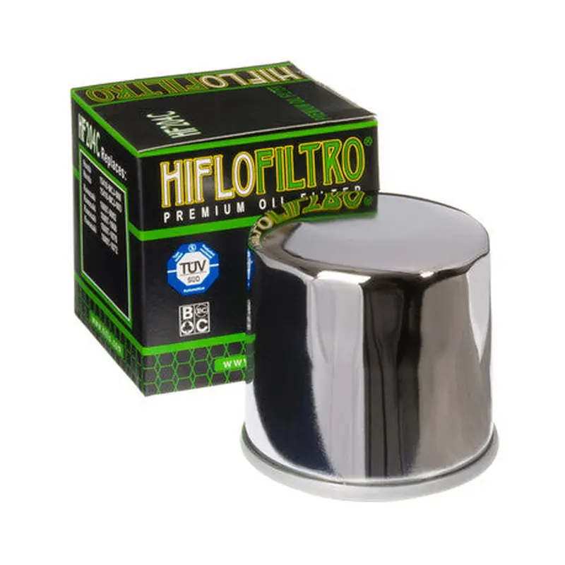 HiFlo Oljefilter HF204C (Krom)
