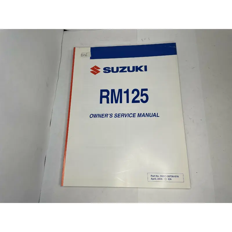 Handbok SUZUKI RM125 2006