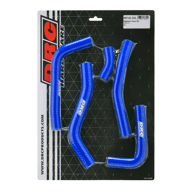 DRC Radiator Hose Kit KX250F '21- Blue