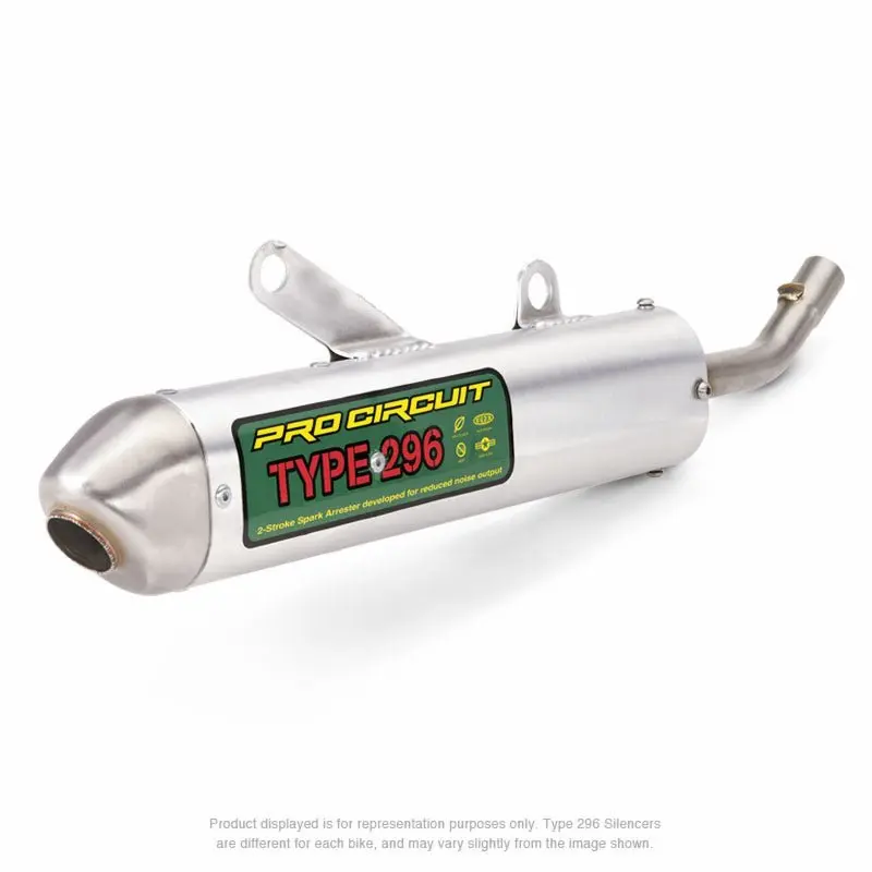Pro Circuit Type 296 Spark Arrestor Silencer - Suzuki RM125 2002-2007 | SS02125-296