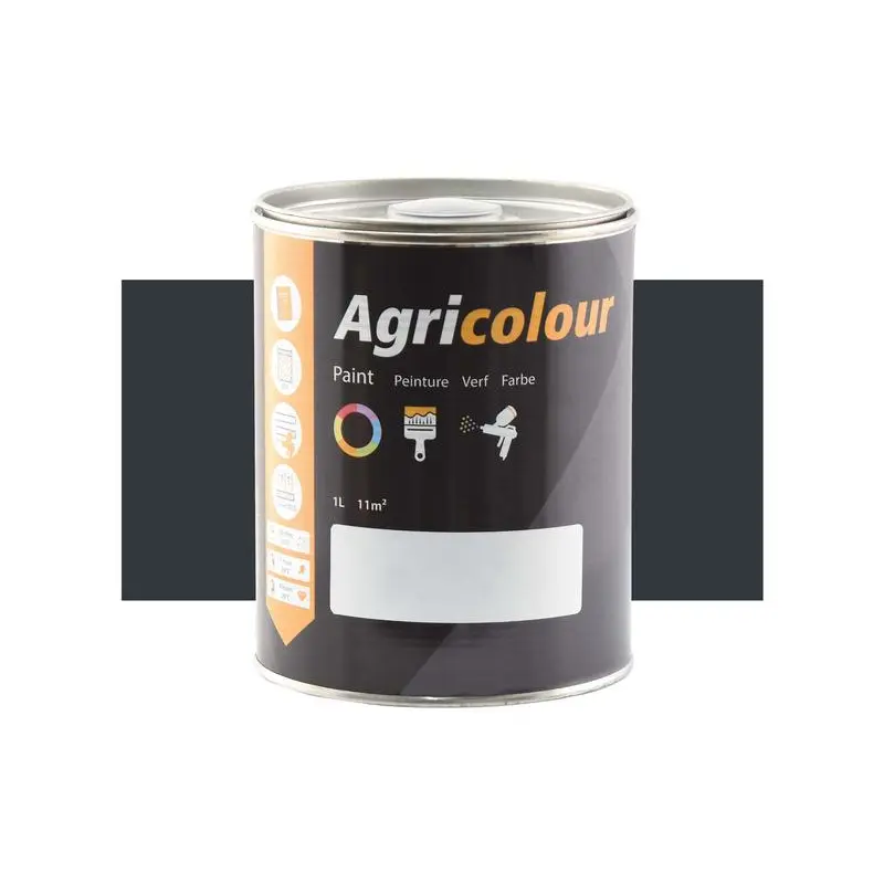 Agricolour - Anthracite Grey Gloss Paint 1L Tin - Sparex Part No. S.87016