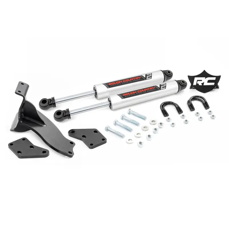 V2 Steering Stabilizer | Dual | 2.5-8 Inch Lift | Ram 2500 (14-25)/3500 (13-25)  | 8749470