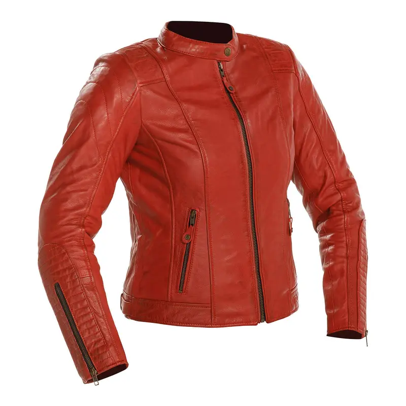 Richa Ladies Lausanne Leather Jacket - Bordeaux Red