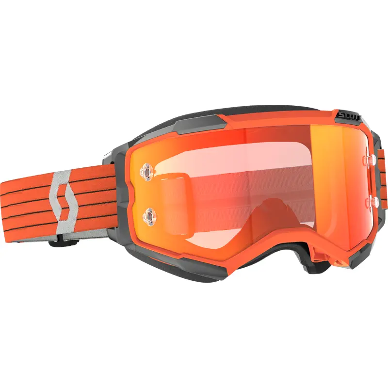 Fury Goggle Orange/Grey Orange Chrome Works