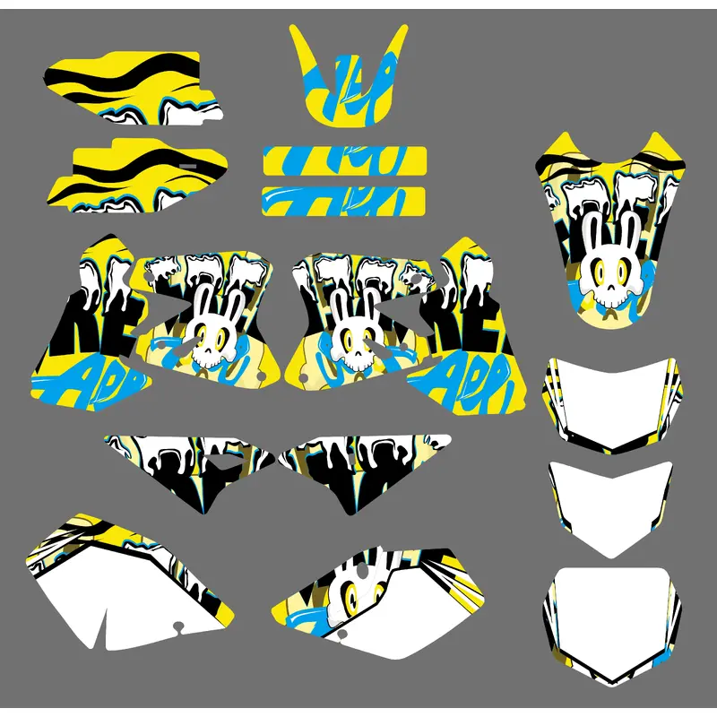 Motorcycle Team Graphic Decals Sticker Kit For Suzuki DRZ400 2000-2020