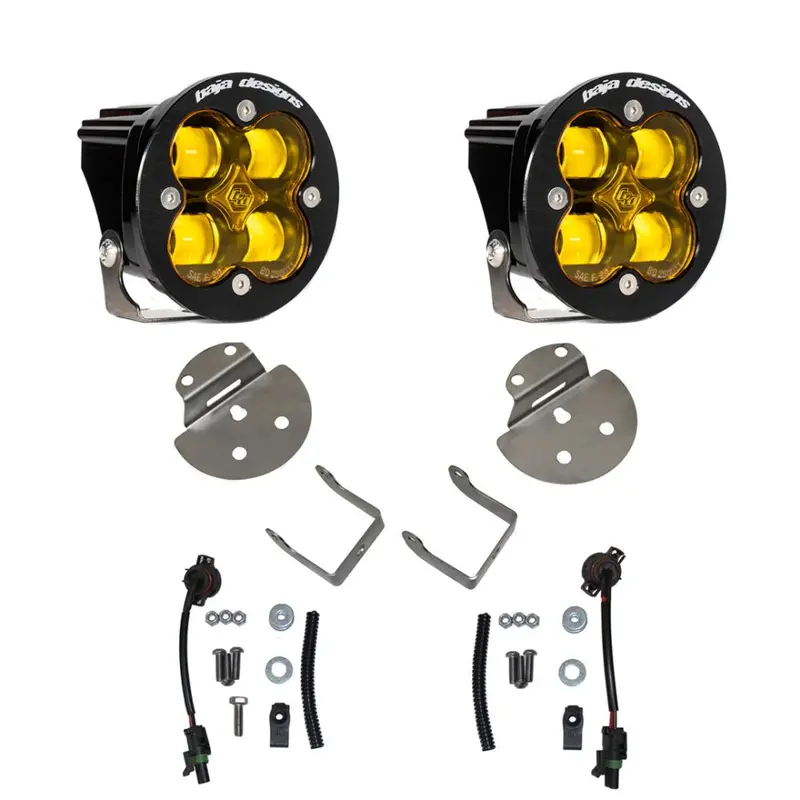 Baja Designs Fog Pocket Light Kit Squadron Series SAE Pattern Baja Amber Lens 447715